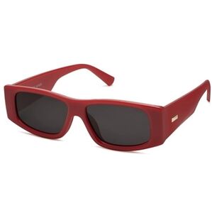 Rectangle Polarized Fashion Rave Sunglasses SJ2228 Red
